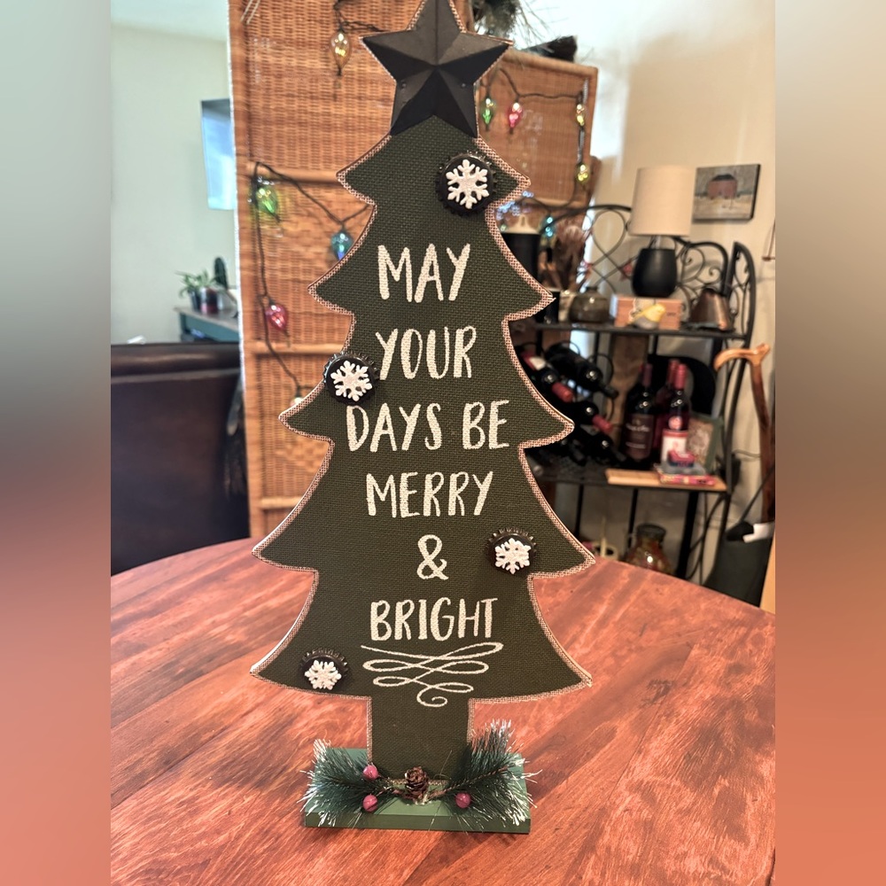 Free standing holiday greeter tree